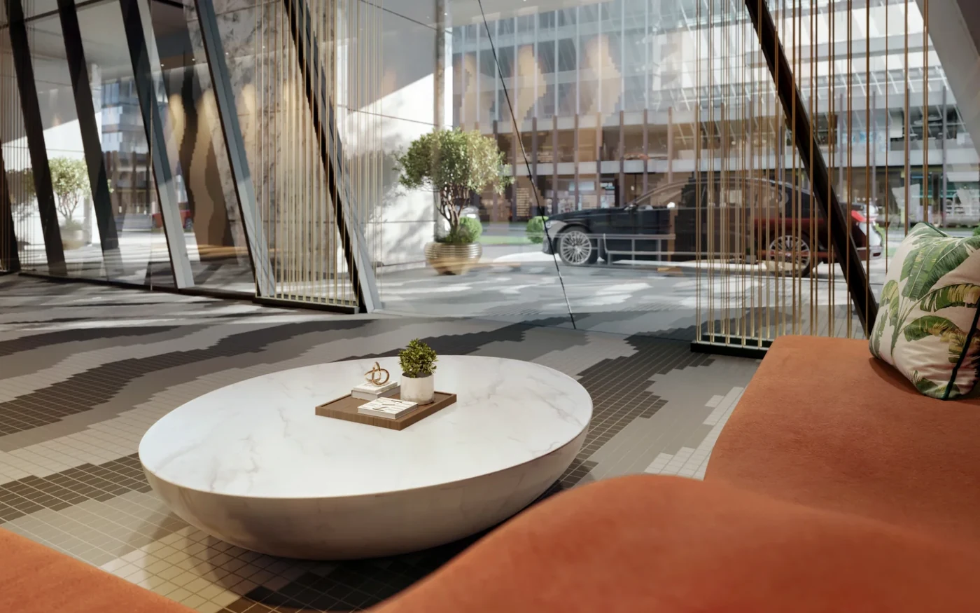 Residents social lounge interior